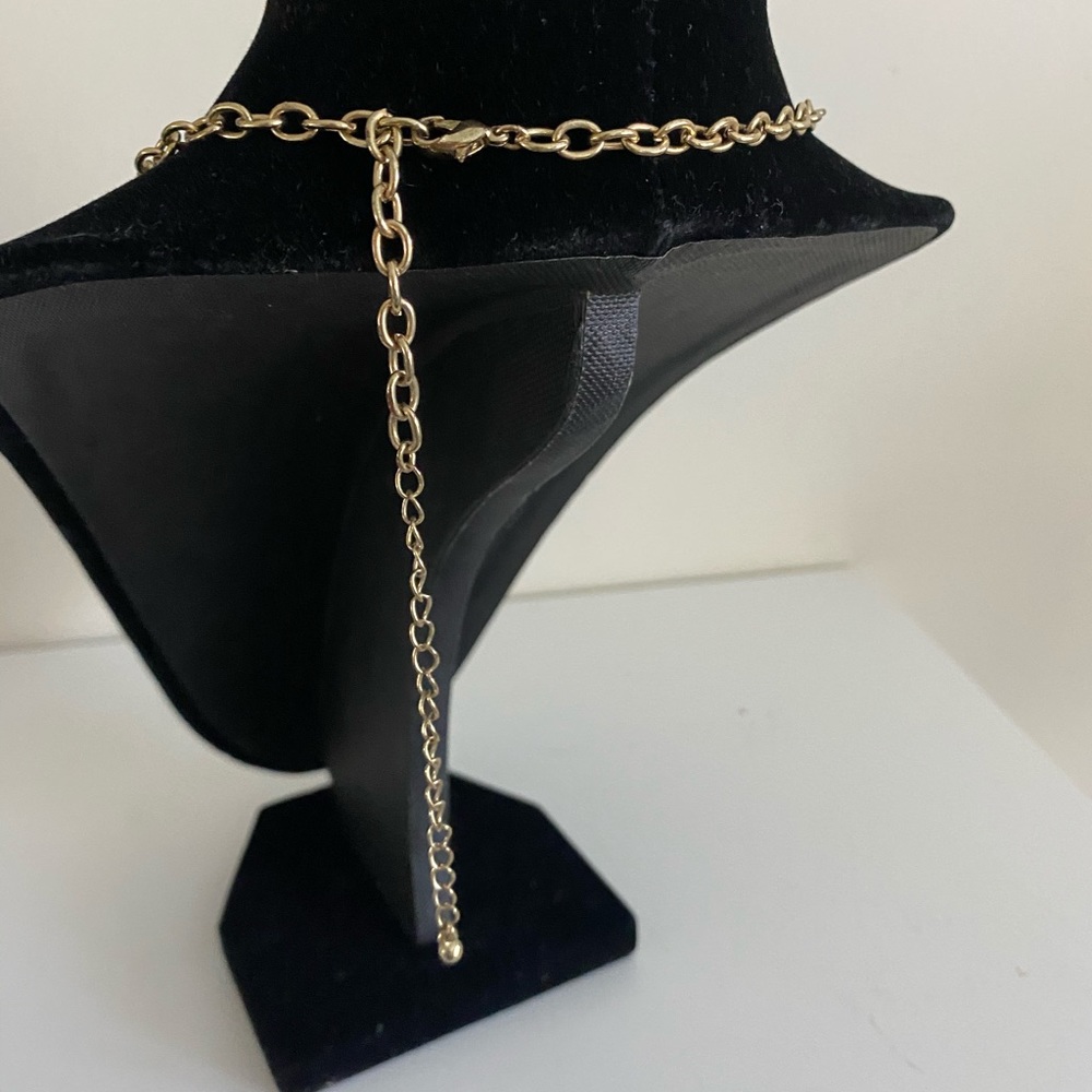 Triple Stand Turquoise Bubble Statement Necklace - image 2